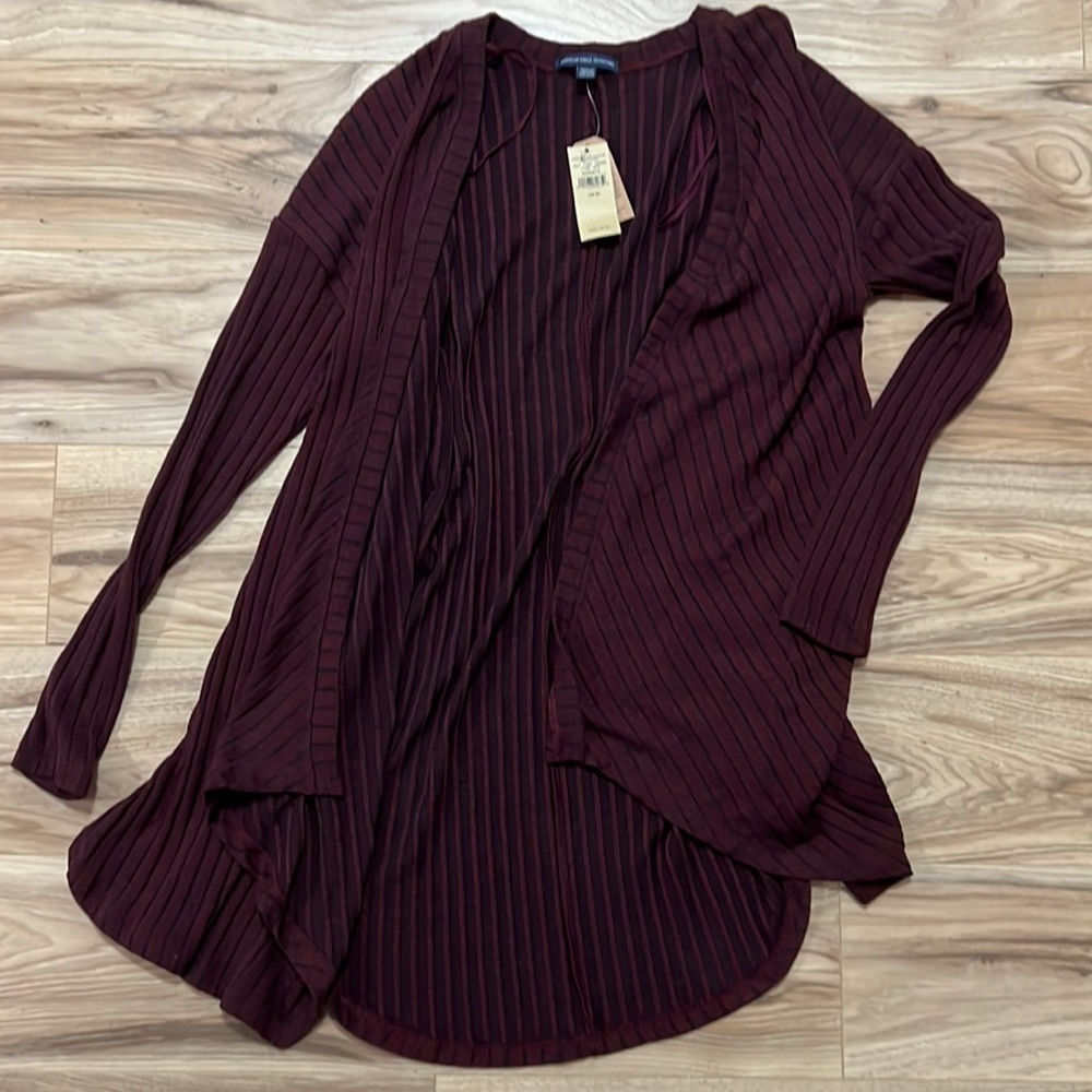Super comfy rep striped sweater cardigan American eagle new with tags